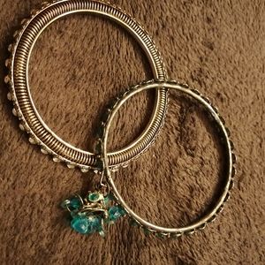 Jewelled costume jewelry bangles